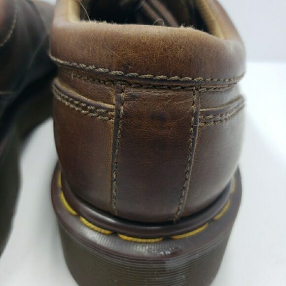 Dr. Martens England Made Mens 10 Brown Leather Air Wair Lug Sole Shoes VTG main image 11